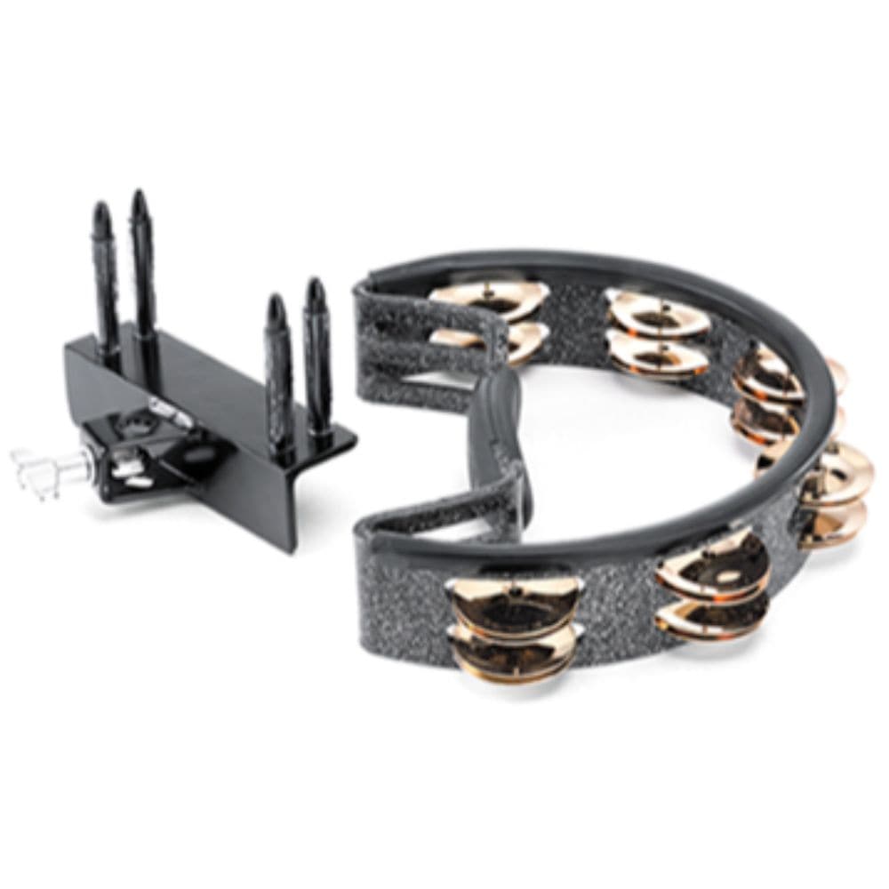 Pearl Tambourine with Gold Jingles & Mount