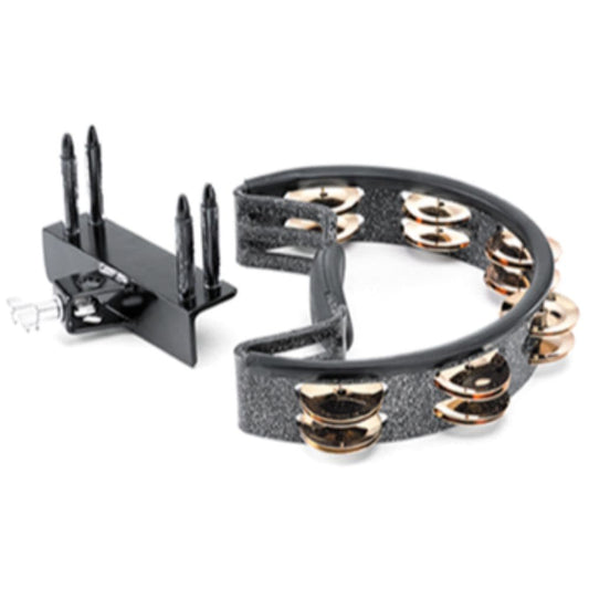 Pearl Tambourine with Gold Jingles & Mount