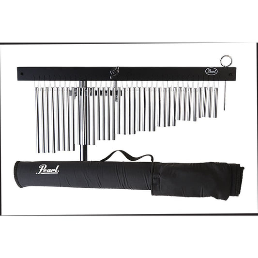 Pearl 36-bar Chromatic Windchimes w/Holder & Case