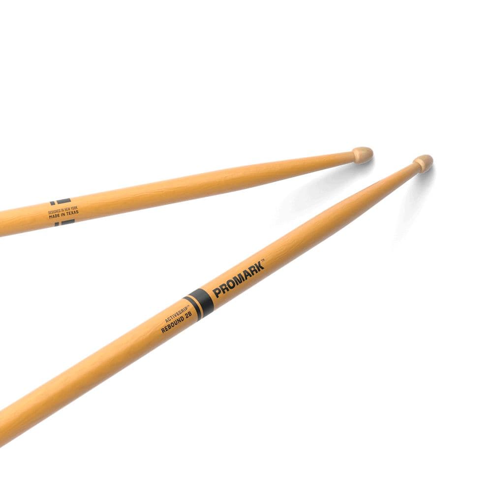 Promark Rebound 2B ActiveGrip Clear Acorn Tip Drumstick