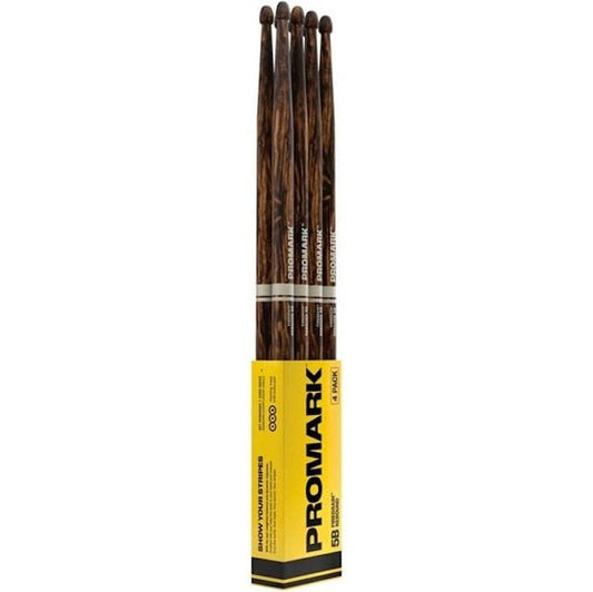 Promark Rebound 5B FireGrain Drum Sticks - 4 Pair Bundle