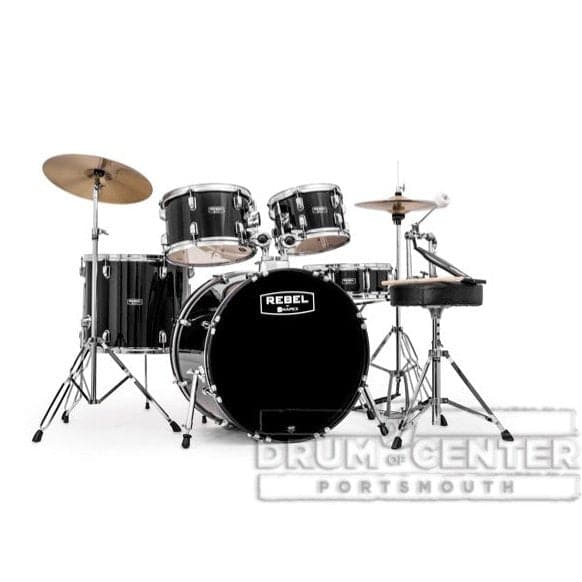 Mapex Rebel 5 Pc SRO Complete Set Up with Fast Size Toms Black