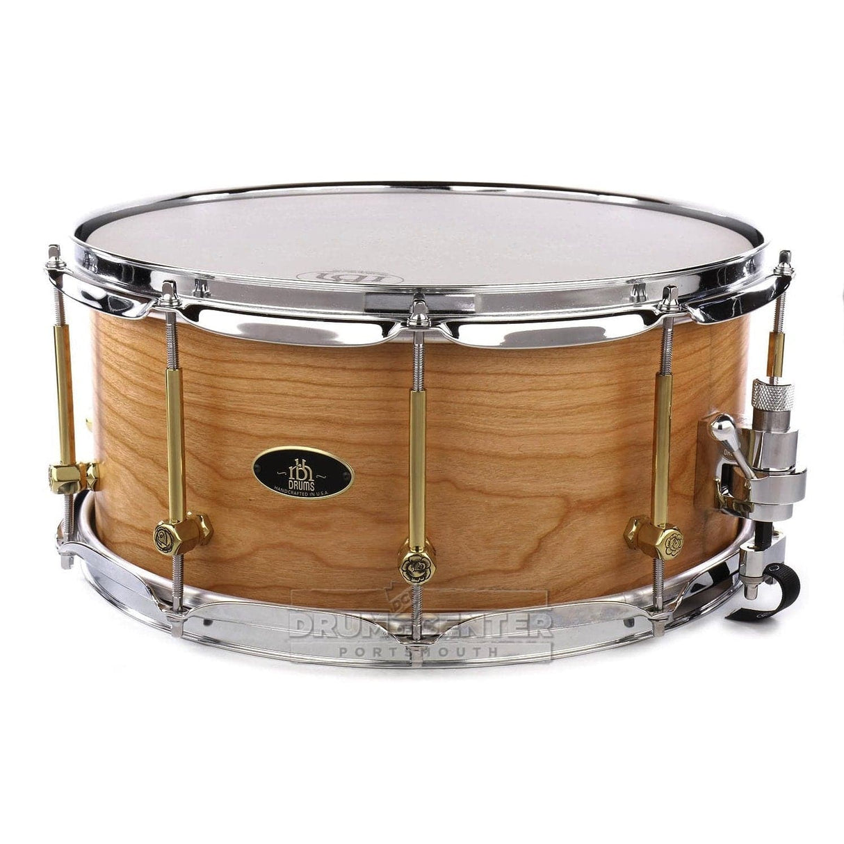 RBH Prestige Solid Cherry Snare Drum 14x6.5 w/ Engraved Lugs + FREE Case