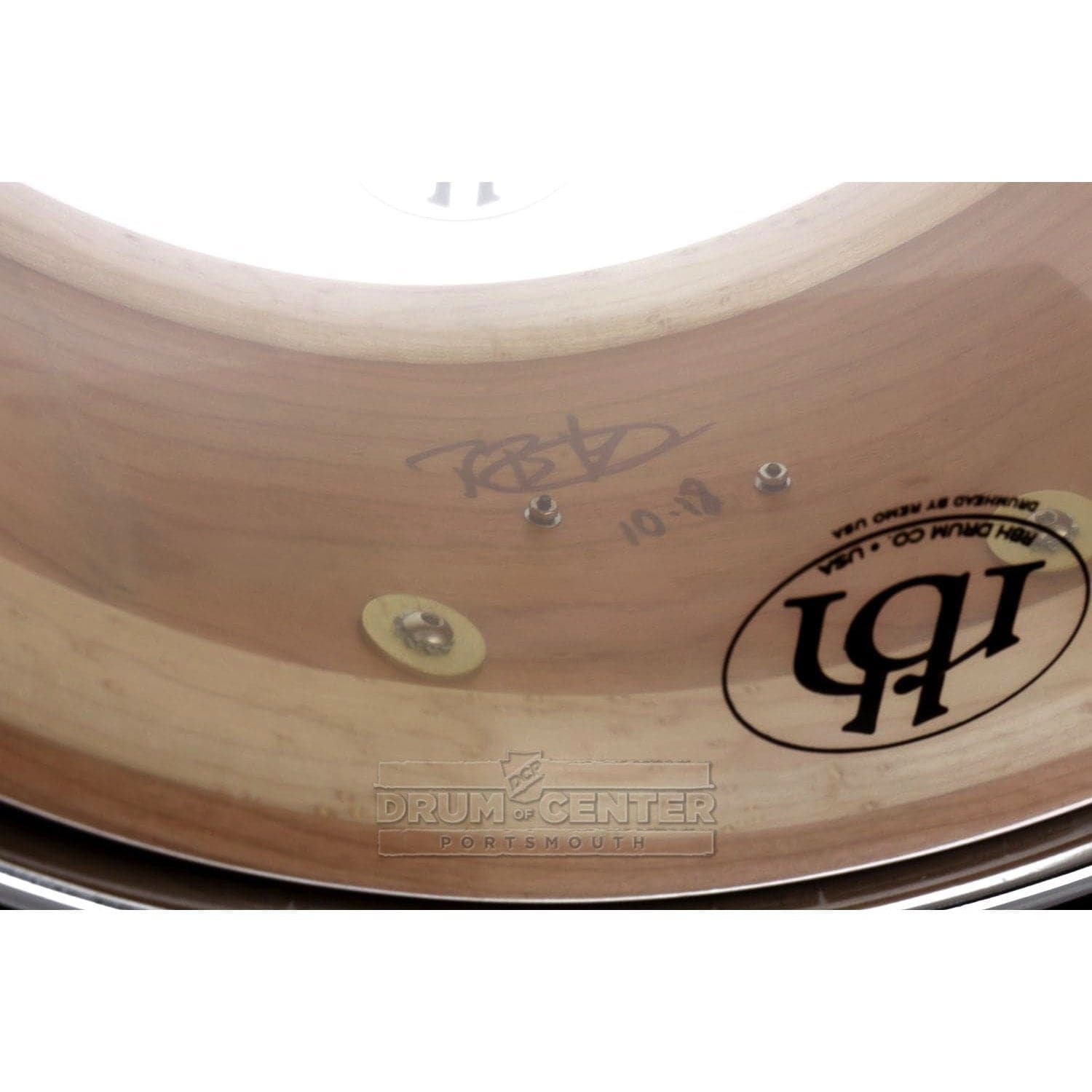 RBH Prestige Solid Cherry Snare Drum 14x6.5 w/ Engraved Lugs + FREE Case