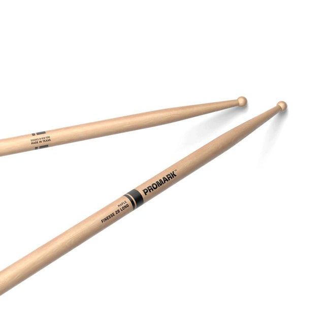 Promark Finesse 2B Maple Long Round Tip Drumstick
