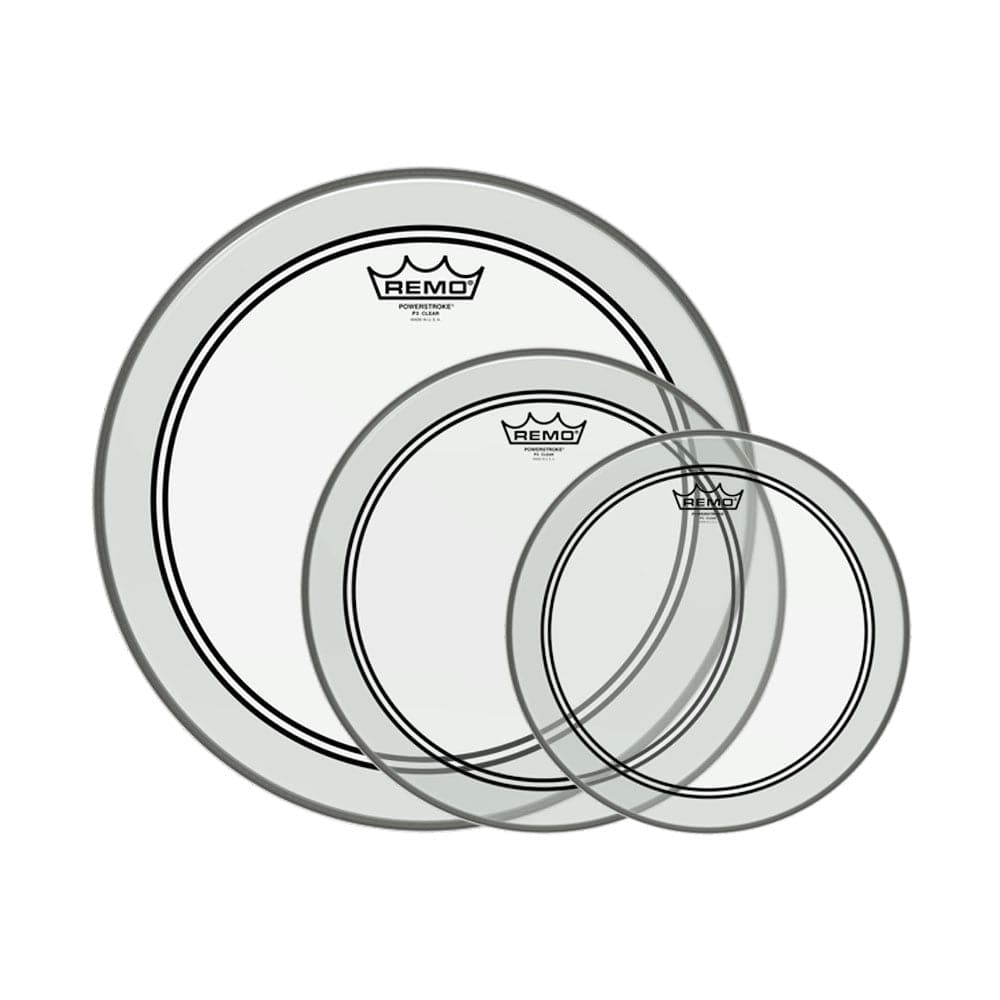 Remo Powerstroke 3 Clear Drum Head Pack 10/12/16