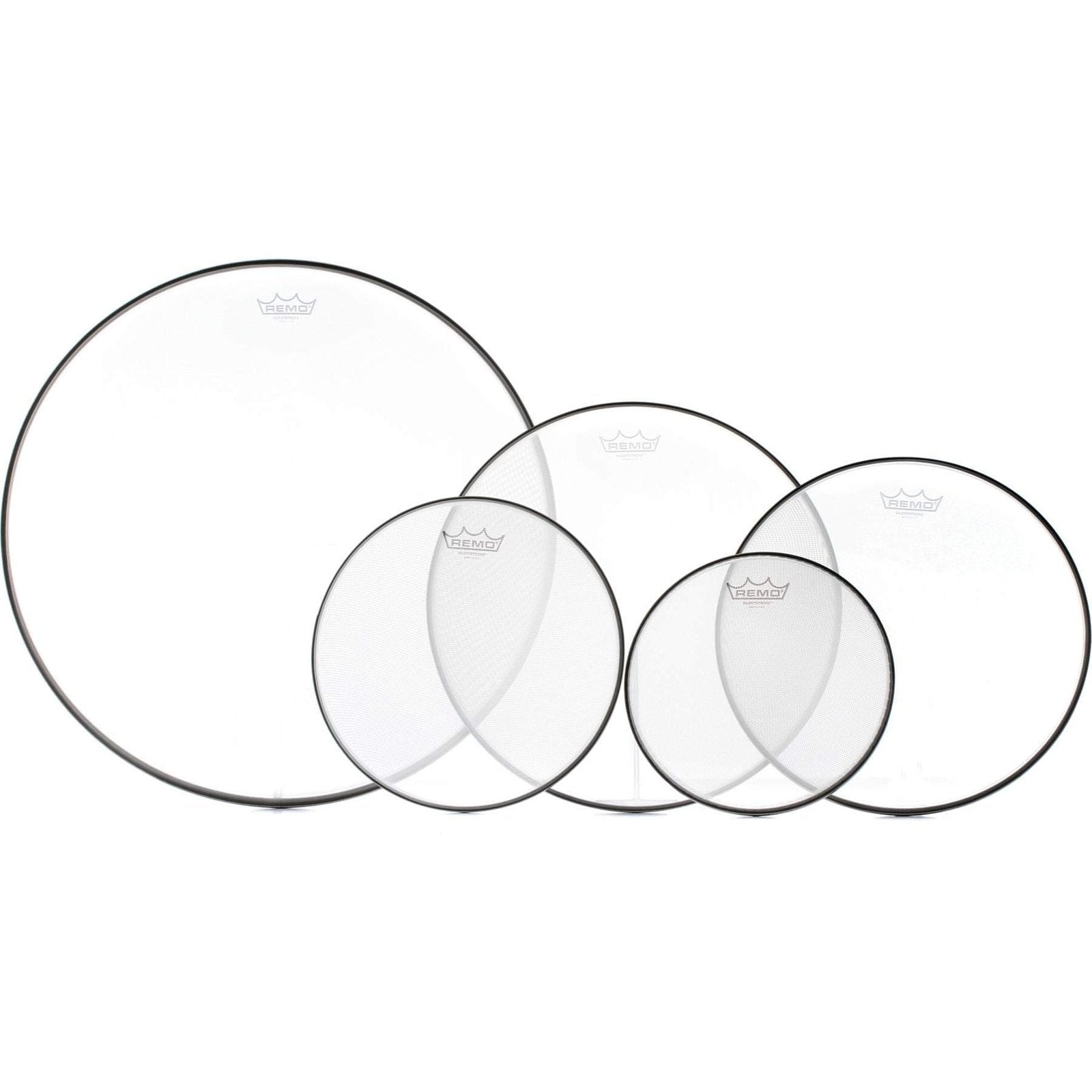Remo Silentstroke Drum Head Pack 10/12/16/22 + FREE 14