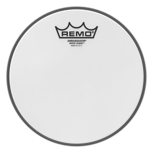 Remo White Suede Ambassador 8 Inch Drum Head