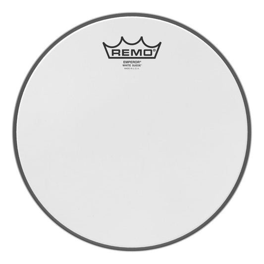 Remo White Suede Emperor 10 Inch Drum Head