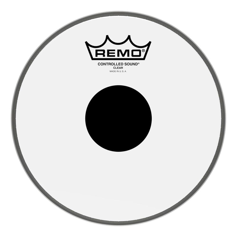 Remo Clear Controlled Sound 8 Inch Drum Head w/Black Dot On Top
