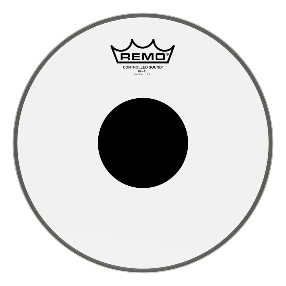 Remo Clear Controlled Sound 10 Inch Drum Head w/Black Dot On Top