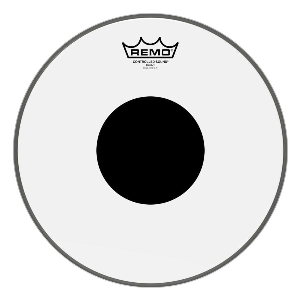 Remo Clear Controlled Sound 12 Inch Drum Head w/Black Dot On Top