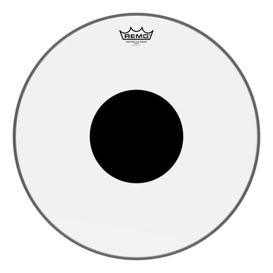 Remo Clear Controlled Sound 18 Inch Drum Head w/ Black Dot On Top