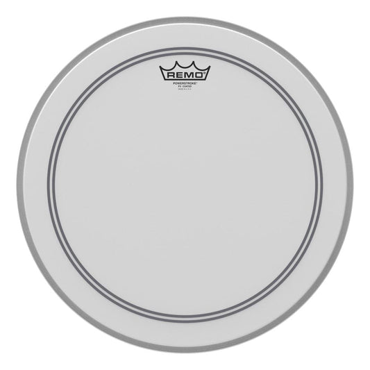Remo Coated Powerstroke P3 16 Inch Bass Drum Head : 2.5 Impact Patch