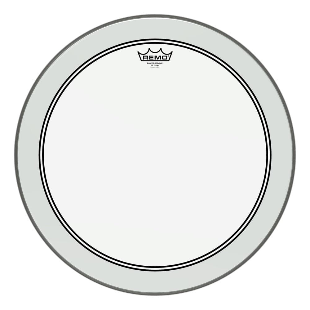 Remo Clear Powerstroke P3 18 Inch Bass Drum Head : 2.5 Impact Patch