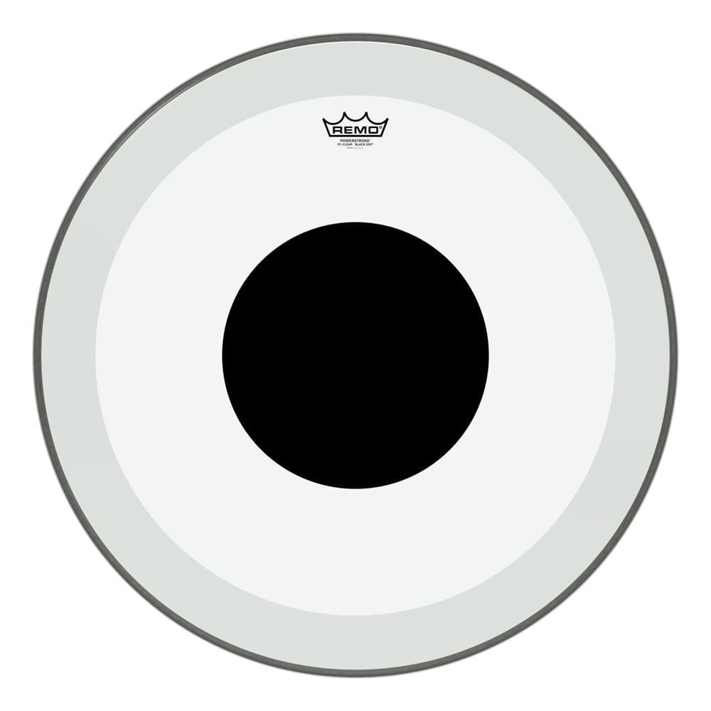 Remo Clear Powerstroke P3 24 Inch Bass Drum Head : No Stripe