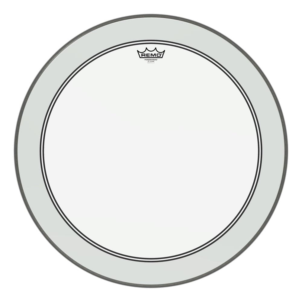 Remo Clear Powerstroke P3 24 Inch Drum Head w/2.5 Impact Patch