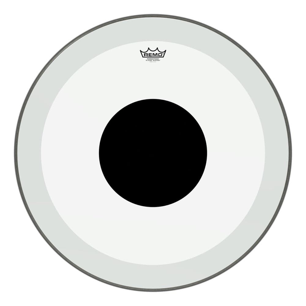Remo Clear Powerstroke 26 Inch Bass Drum Head w/ Top Black Dot