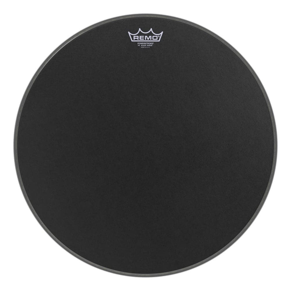 Remo Black Suede Powerstroke P3 20 Inch Bass Drum Head