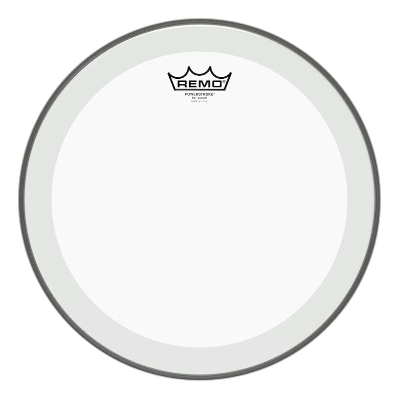 Remo Clear Powerstroke 4 40 Inch Bass Drum Head : With Impact Patch