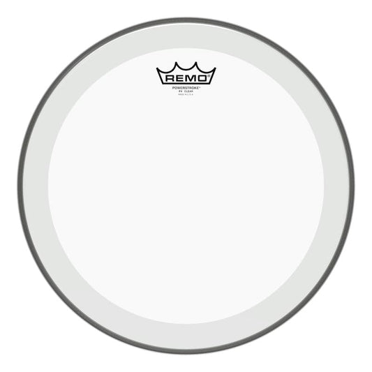 Remo Clear Powerstroke P4 18 Inch Bass Drum Head : With Impact Patch