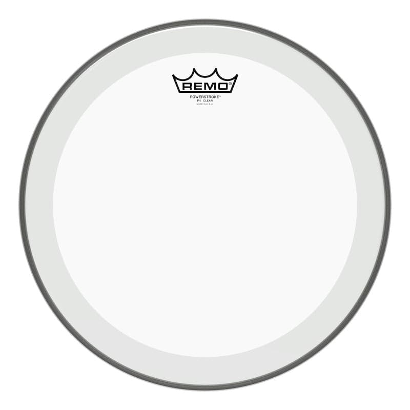 Remo Clear Powerstroke P4 26 Inch Bass Drum Head : With Impact Patch