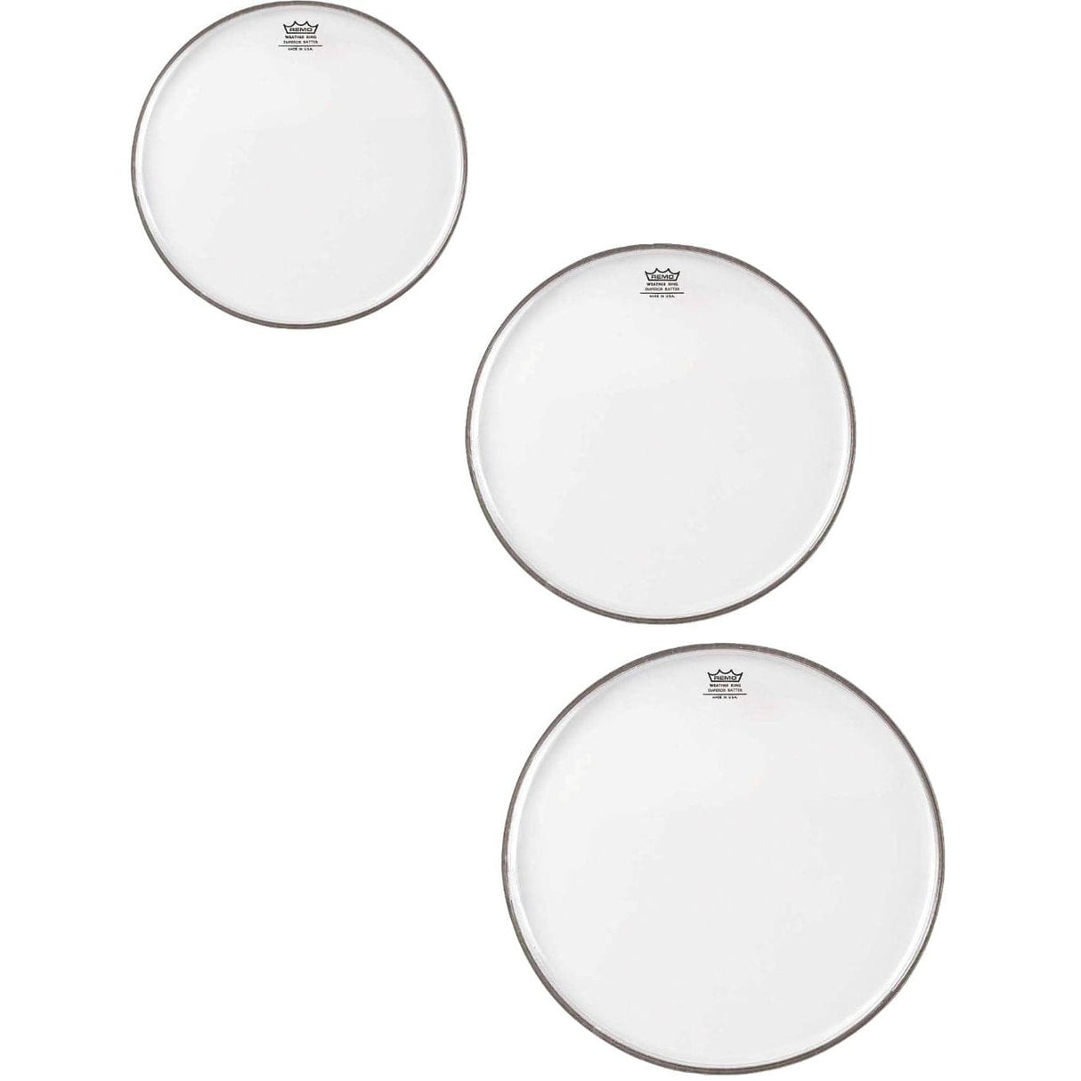 Remo Tom Drumhead Pack 12/14/16 Coated Emperor