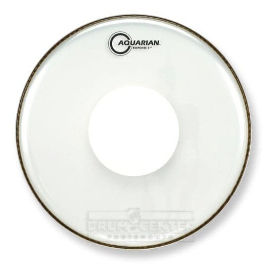 Aquarian Texture Coated Response 2 Power Dot Drum Head 12