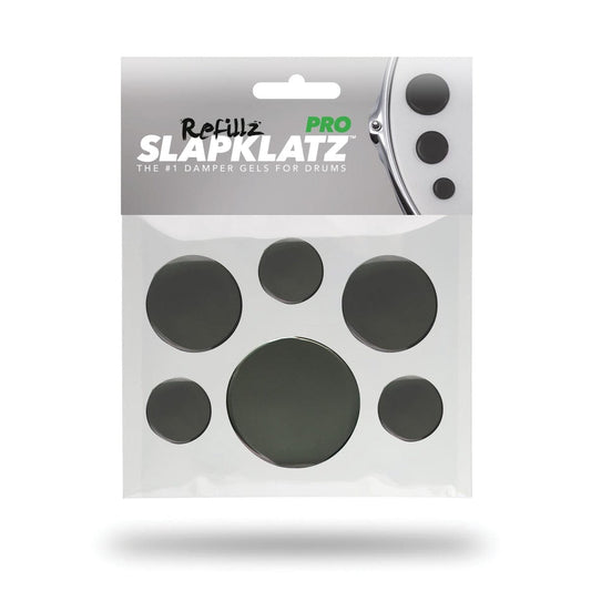 SlapKlatz Pro Refillz -12 Drum Dampener Gel Pads (No Case) Black