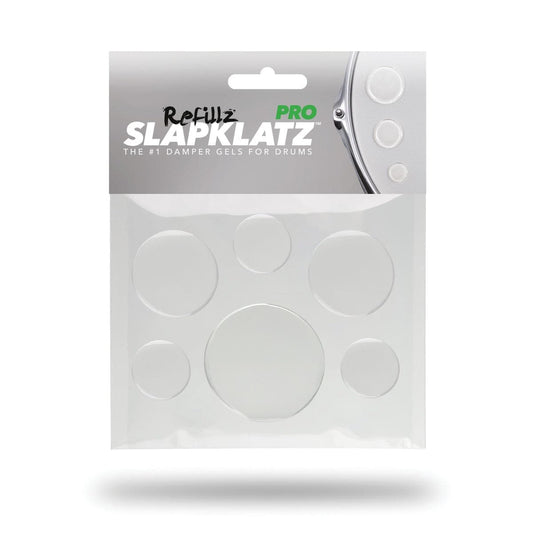 SlapKlatz Pro Refillz -12 Drum Dampener Gel Pads (No Case) Clear
