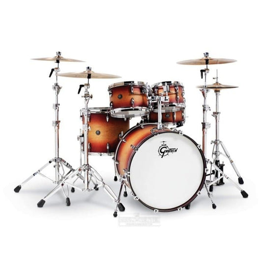 Gretsch Renown 5 Pc Drum Set 22/10/12/16/14sn Satin Tobacco Burst