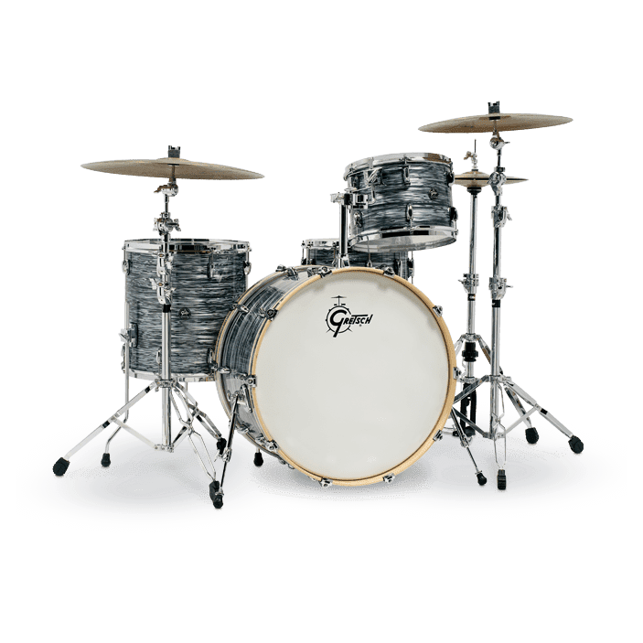 Gretsch Renown 4 Pc Drum Set with 24 Silver Oyster Pearl
