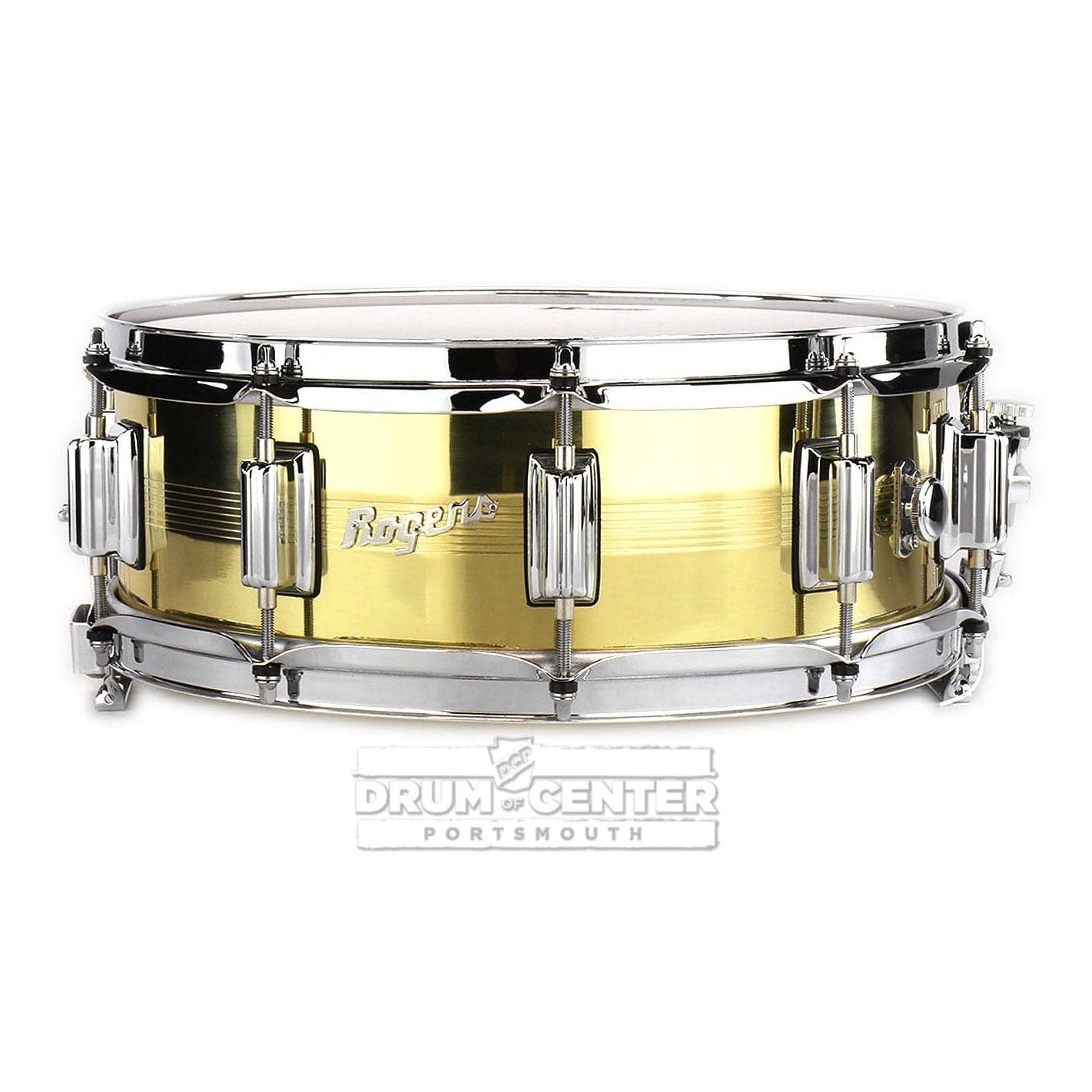 Rogers Dyna-sonic 7-Line Brass Snare Drum 14x5