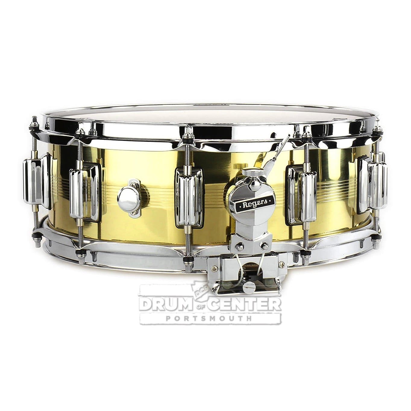 Rogers Dyna-sonic 7-Line Brass Snare Drum 14x5