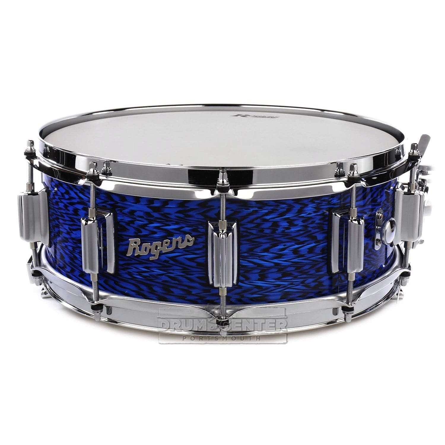 Rogers Dyna-sonic Wood Shell Snare Drum 14x5 Blue Onyx