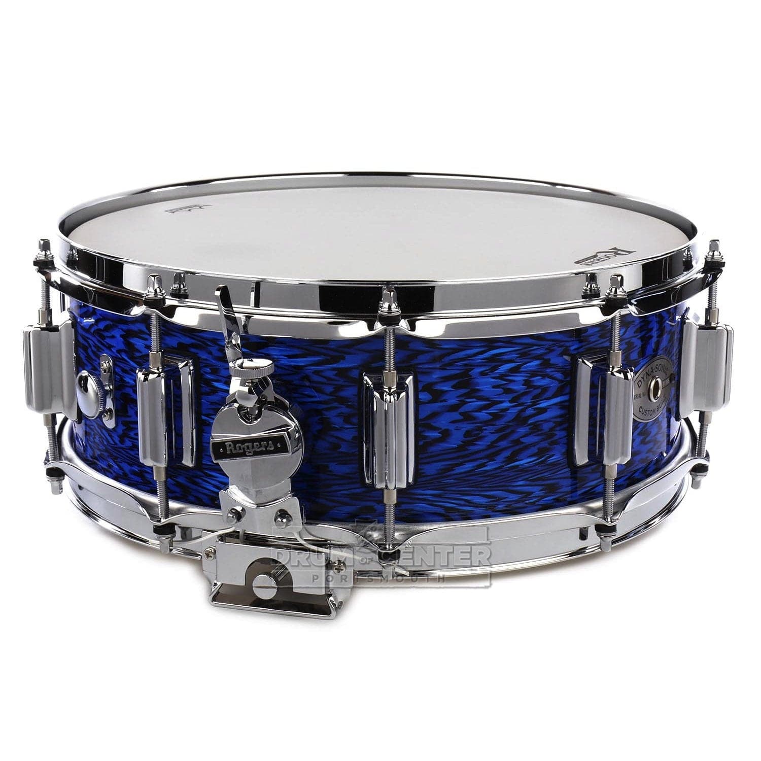 Rogers Dyna-sonic Wood Shell Snare Drum 14x5 Blue Onyx