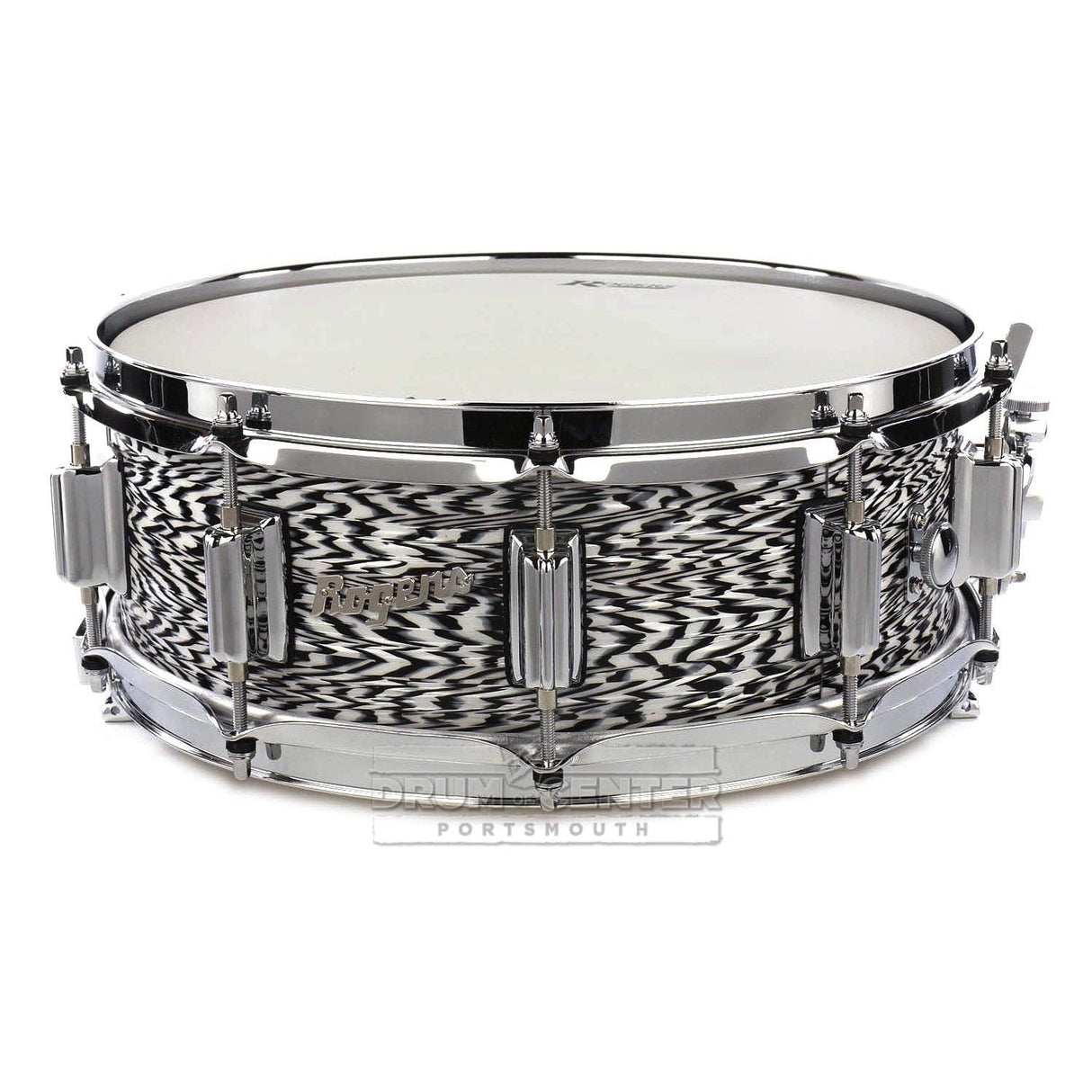 Rogers Dyna-sonic Wood Shell Snare Drum 14x5 White Onyx