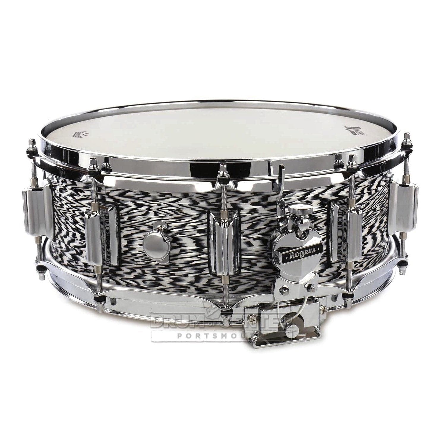 Rogers Dyna-sonic Wood Shell Snare Drum 14x5 White Onyx