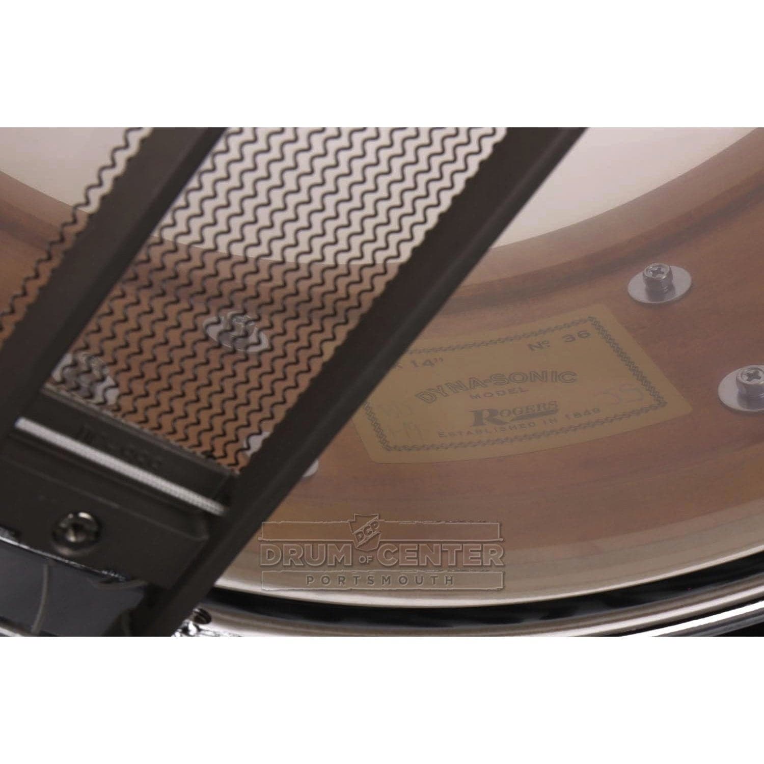 Rogers Dyna-sonic Wood Shell Snare Drum 14x5 White Onyx