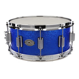 Rogers Dyna-sonic Wood Shell Snare Drum 14x6.5 Blue Sparkle