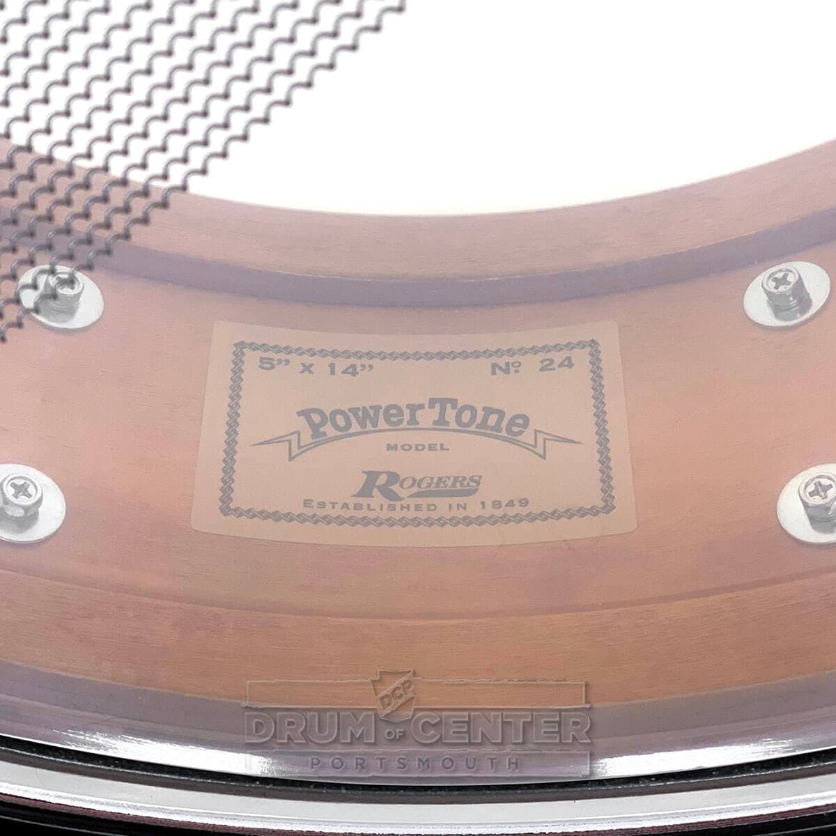 Rogers Powertone Limited Edition Snare Drum 14x5 Gold/Silver Two-Tone Lacquer