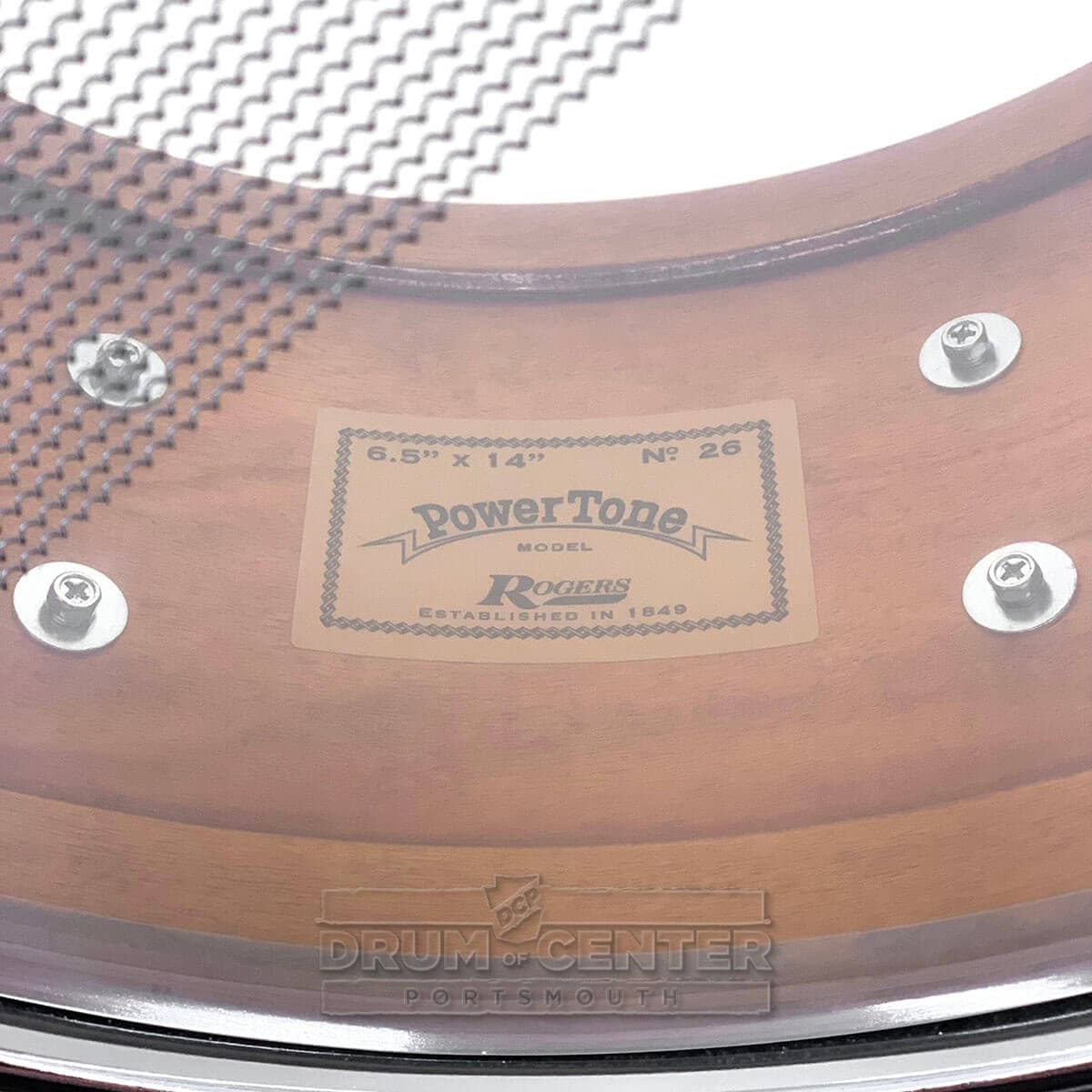 Rogers Powertone Limited Edition Snare Drum 14x6.5 Gold/Silver Two-Tone Lacquer