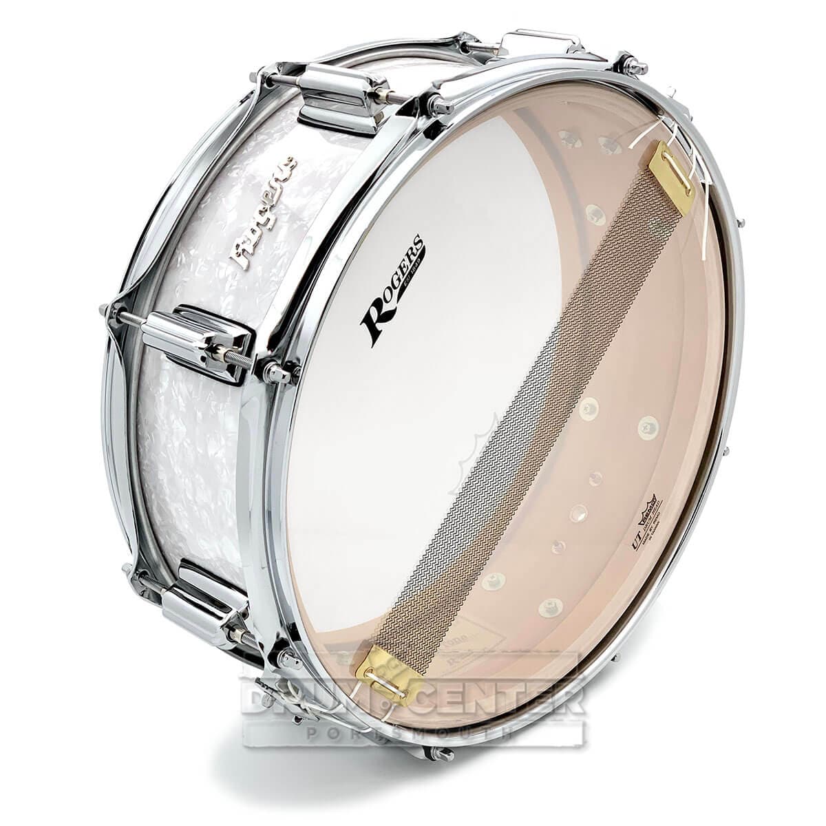 Rogers Powertone Limited Edition Snare Drum 14x5 White Marine Pearl