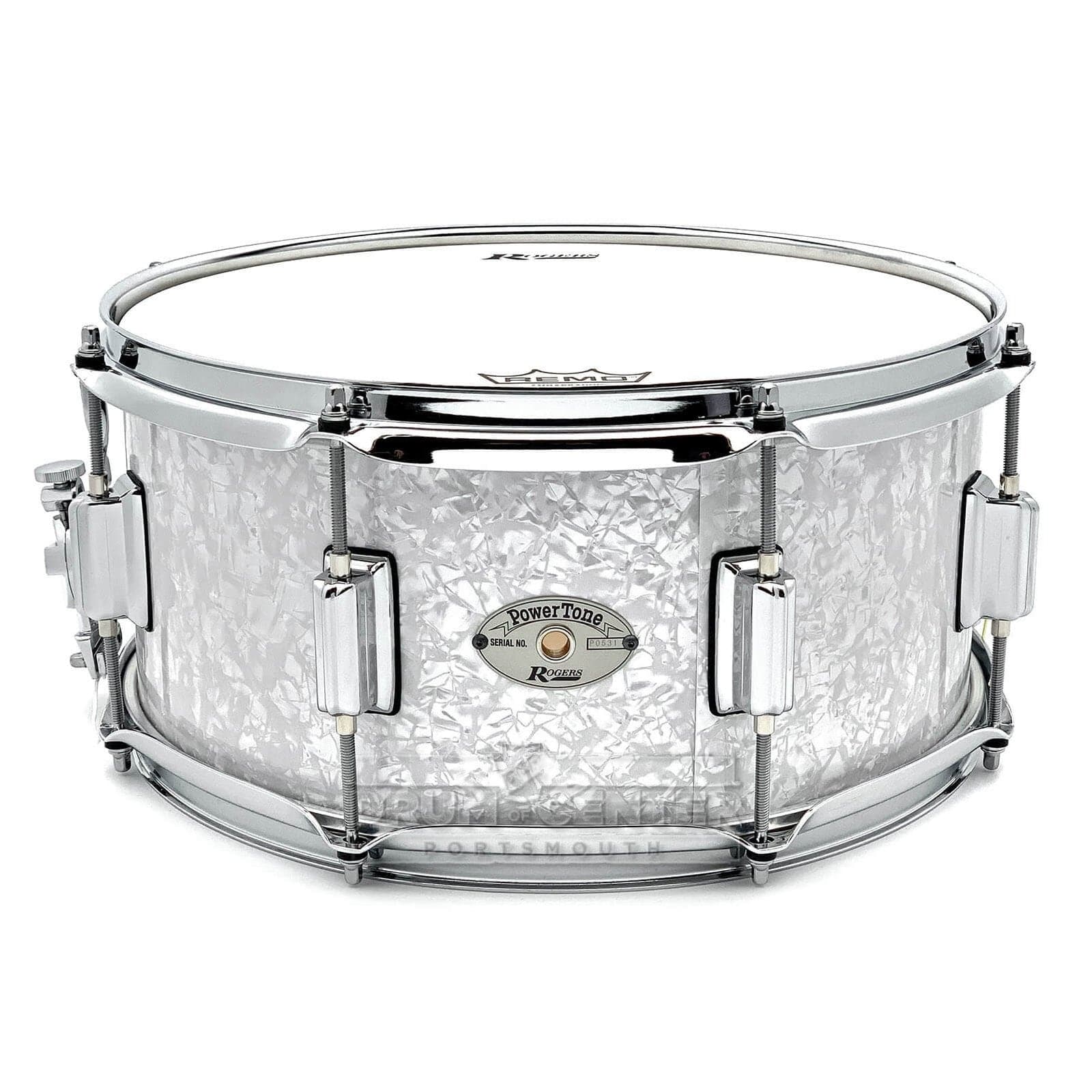 Rogers Powertone Limited Edition Snare Drum 14x6.5 White Marine Pearl