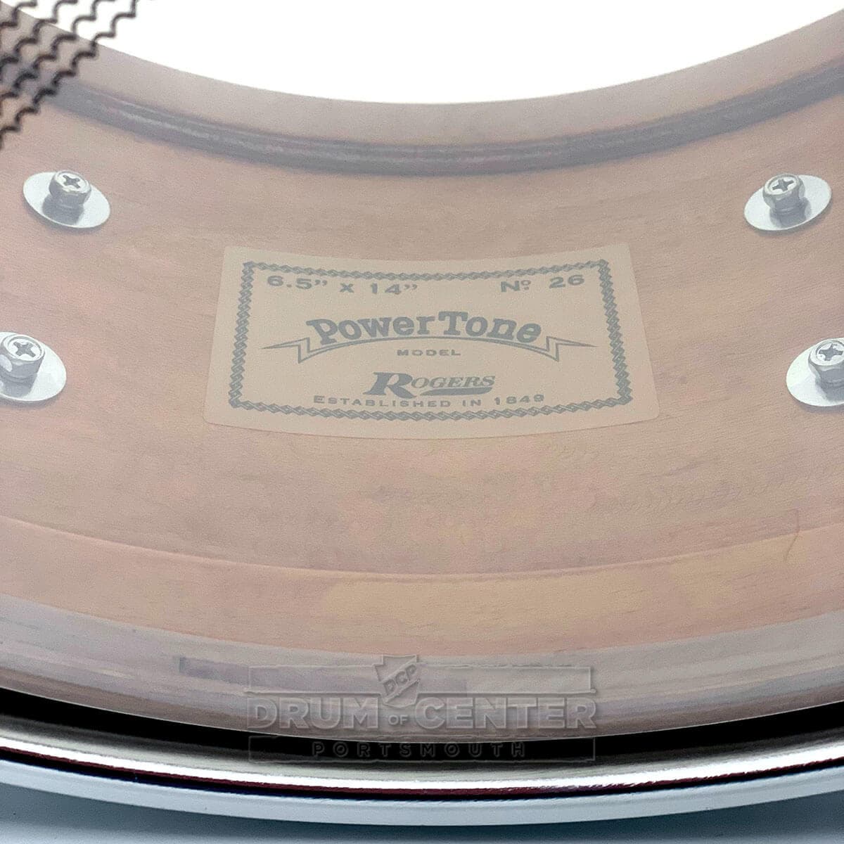Rogers Powertone Limited Edition Snare Drum 14x6.5 White Marine Pearl