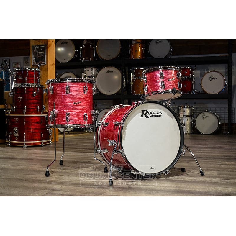 Rogers Covington Series 3pc Drum Set 12/14/20 Red Ripple