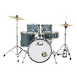 Pearl Roadshow 5pc Drum Set - 20in Bass w/Hardware and Cymbals - Aqua Blue Glitter