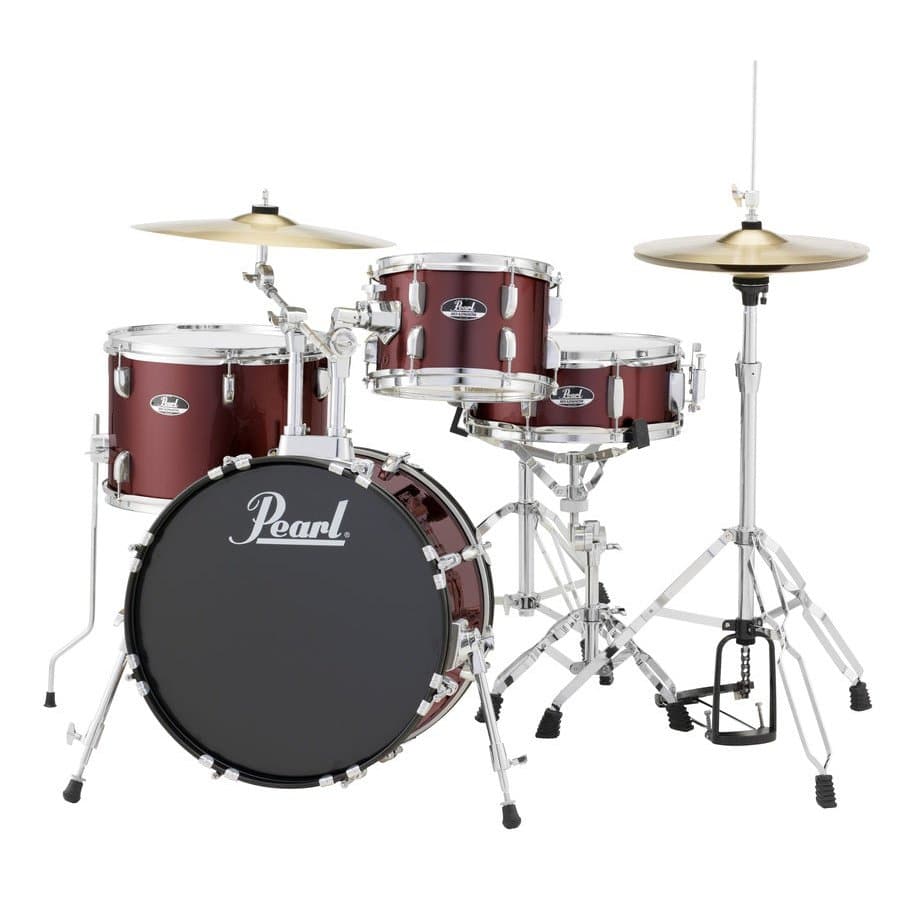 Pearl Roadshow 4 Piece Set With Hardware & Cymbals - Wine Red