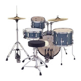 Pearl Roadshow Complete 4-pc Drum Set w/Hardware and Cymbals - Aqua Blue Glitter