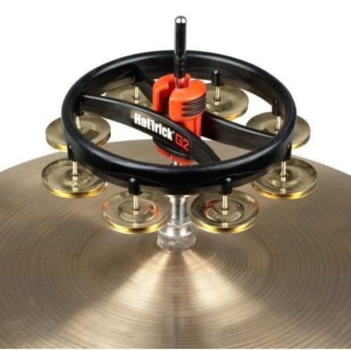 Rhythm Tech Hat Trick G2 Tambourine Single Row Brass Jingles